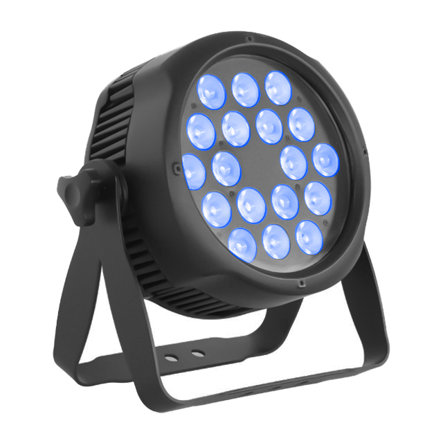 Lumières de scène étanches - LED RGBWAUV 18x10W 6en1