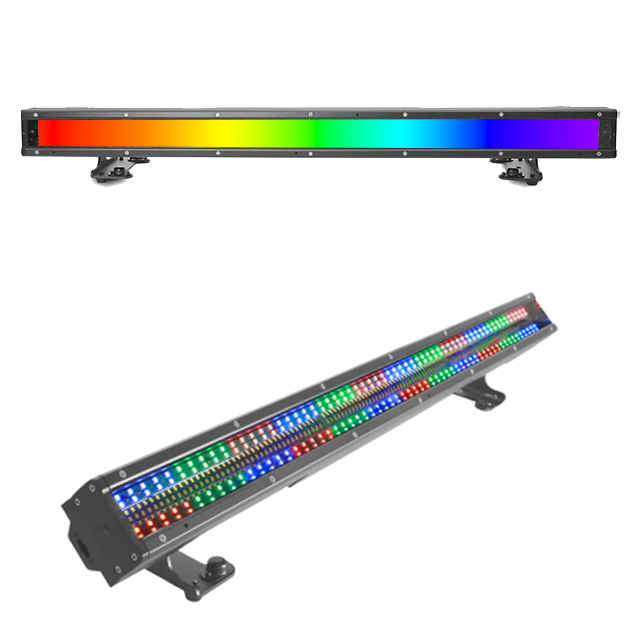 Éclairage extérieur à fort impact : 360 LED blanches + 384 barres stroboscopiques RVB