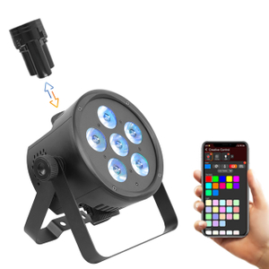 L'ambiance du bar intérieur rend la lampe 6pcsx10W RGB+WW 4 en 1 LED