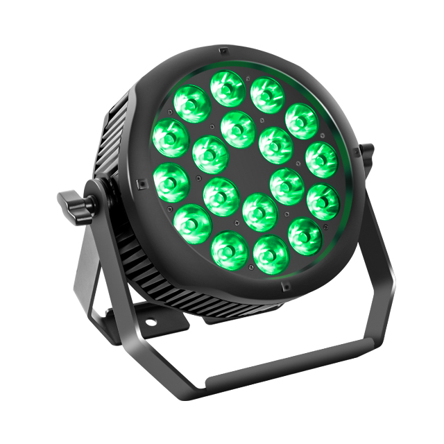 Lumière LED TYPHOON PAR 18X20W RGBW - Effet de scène 4-en-1 étanche